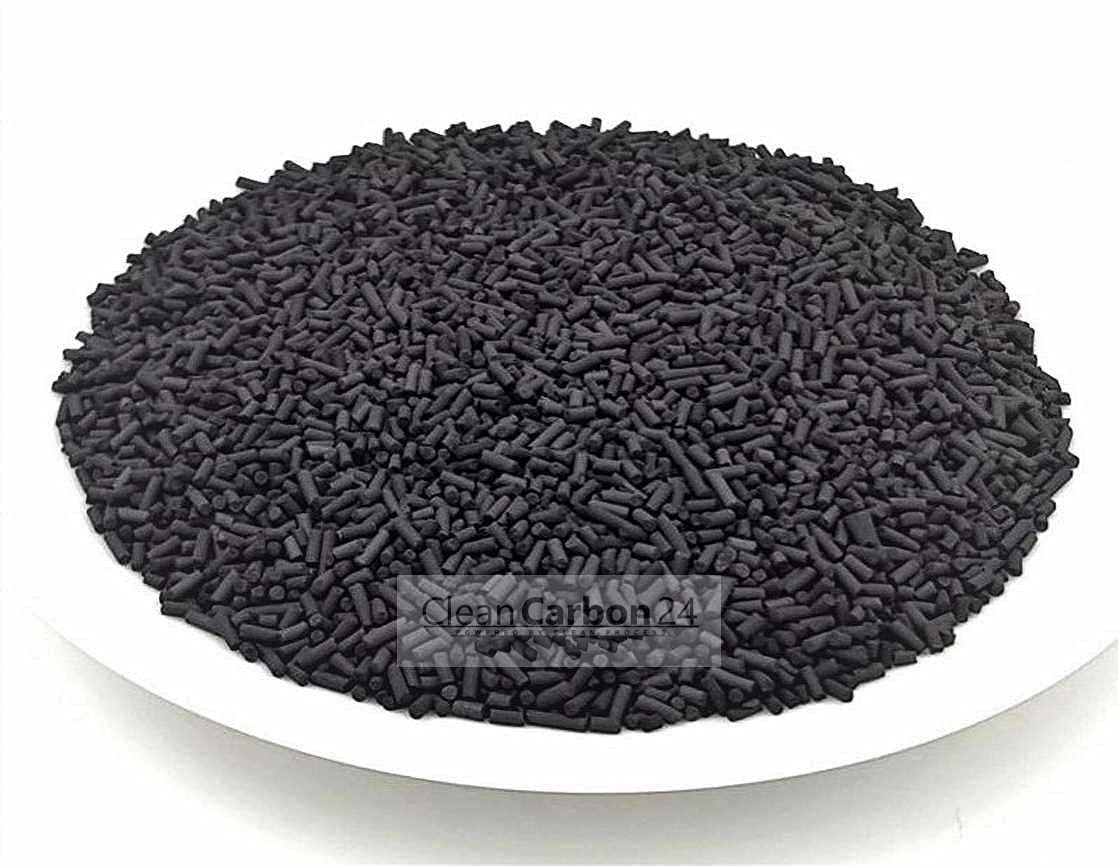 5 litres of activated carbon pellets Ø1.5mm, made of hard coal for liquid processing [Energy class A]
