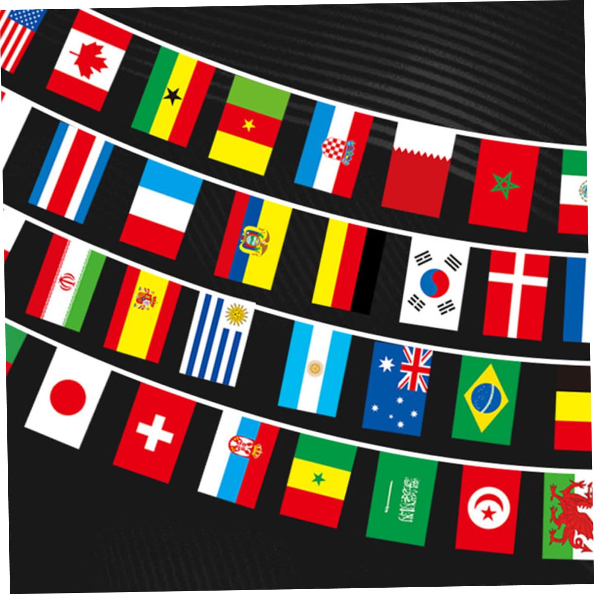 Mikikit 10juegos Banderines De Banderas Internacionales Para Deportivos Decoración De Banderas Copa Para Celebraciones y Interiores y Exteriores