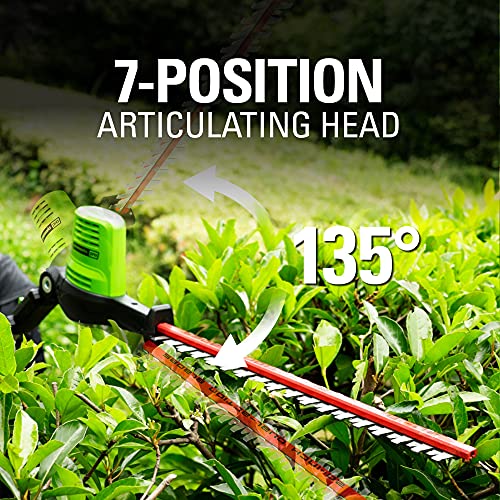 Image of Greenworks Pro 80V 20 inch Cordless Pole Hedge Trimmer, Tool Only