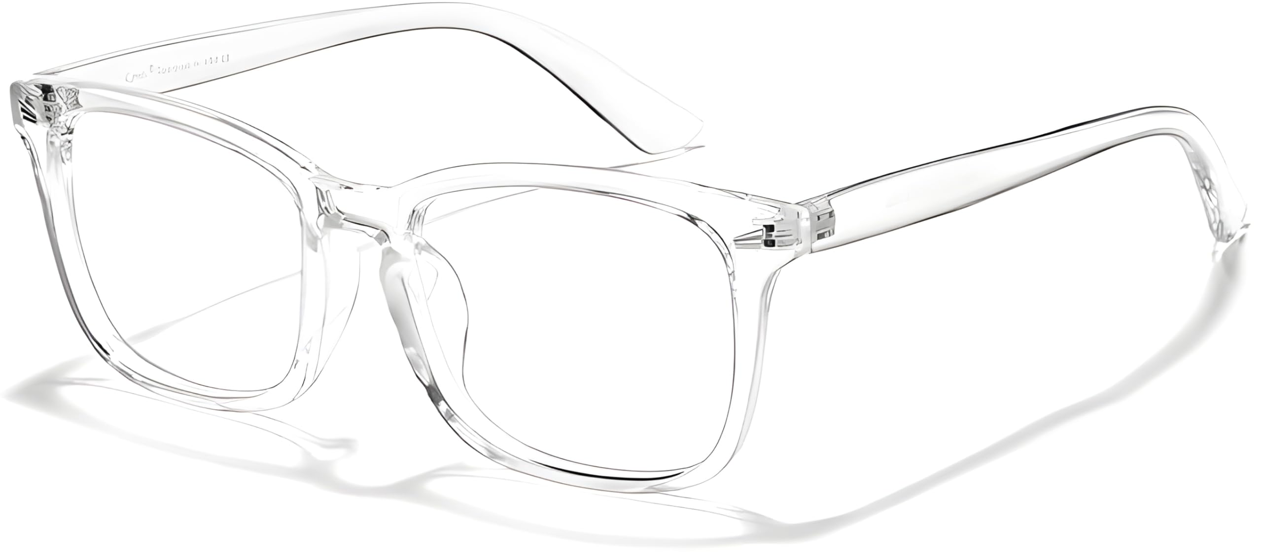 TheDarker Blue Light Blocking Glasses Italic Transparent - Image 1