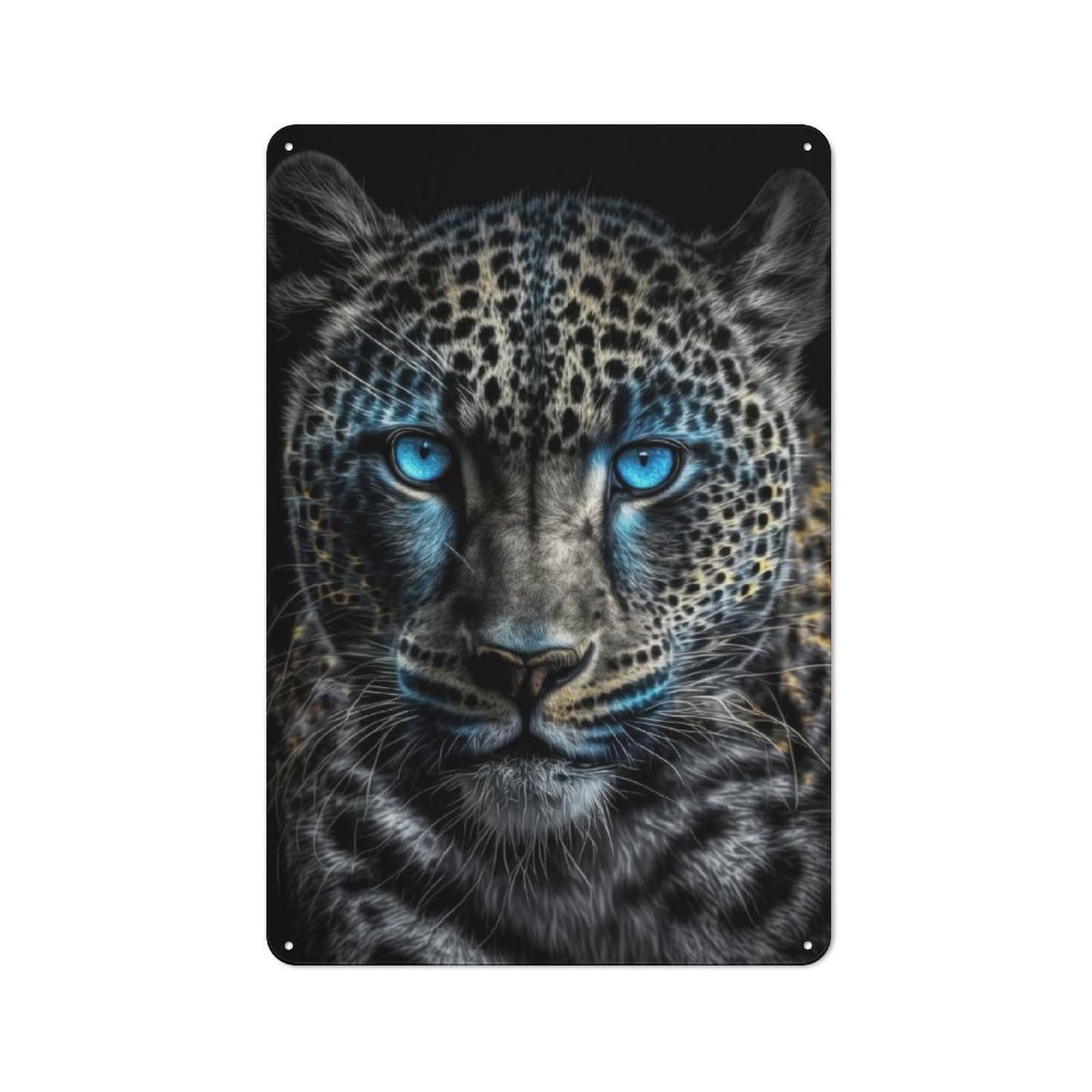 Junmoney Magic Frost Leopard Vintage Metal Wall Sign 30X20cm For Garage Or Workshop, For Metal Sign Collectors, For Garage And Workshop Walls