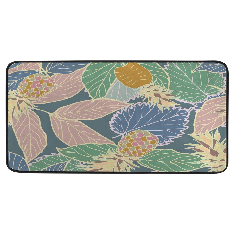 Tapis de cuisine rembourré épais et antidérapant pour le confort du dos et décoration