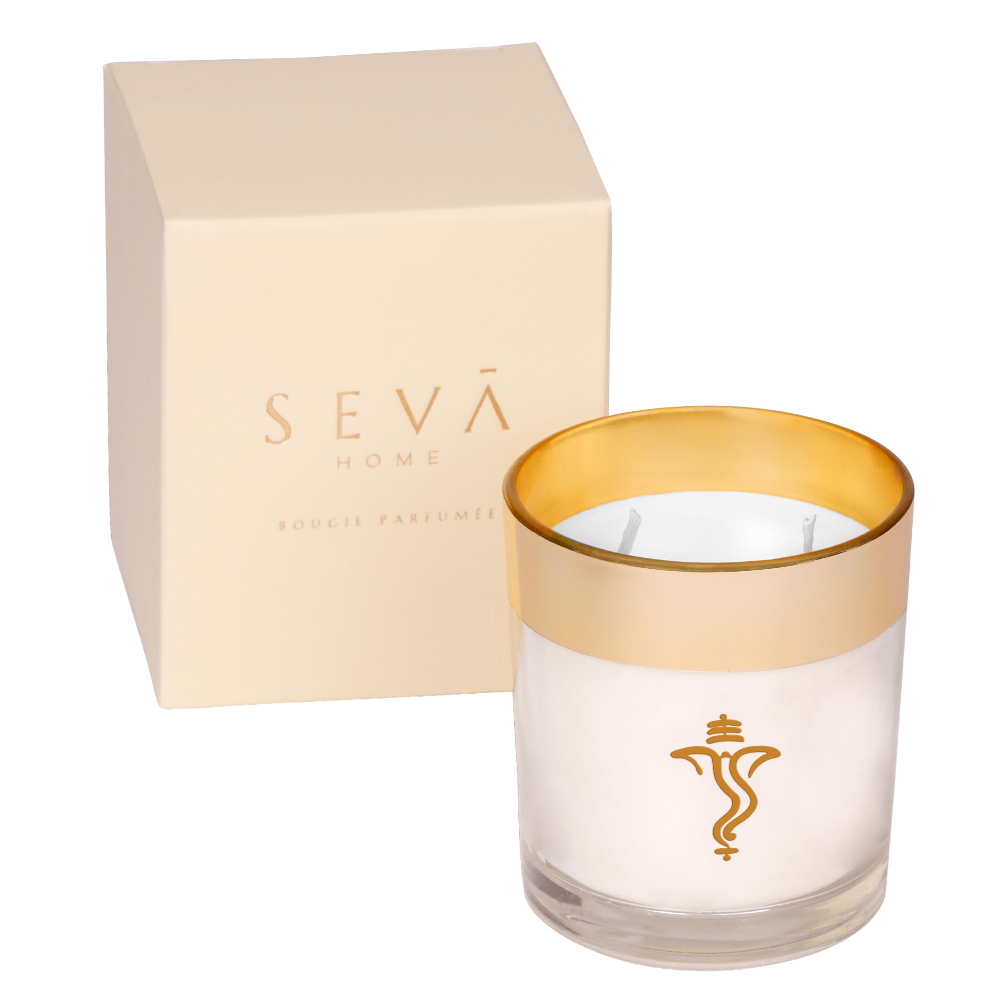 SEVA HOME Enchante Divine Ganesha Scented Candle | Orchid, Jasmine & White Musk | 25H Burn | Natural Soy Wax | Festive Home Décor & Spiritual Gifting-image-6