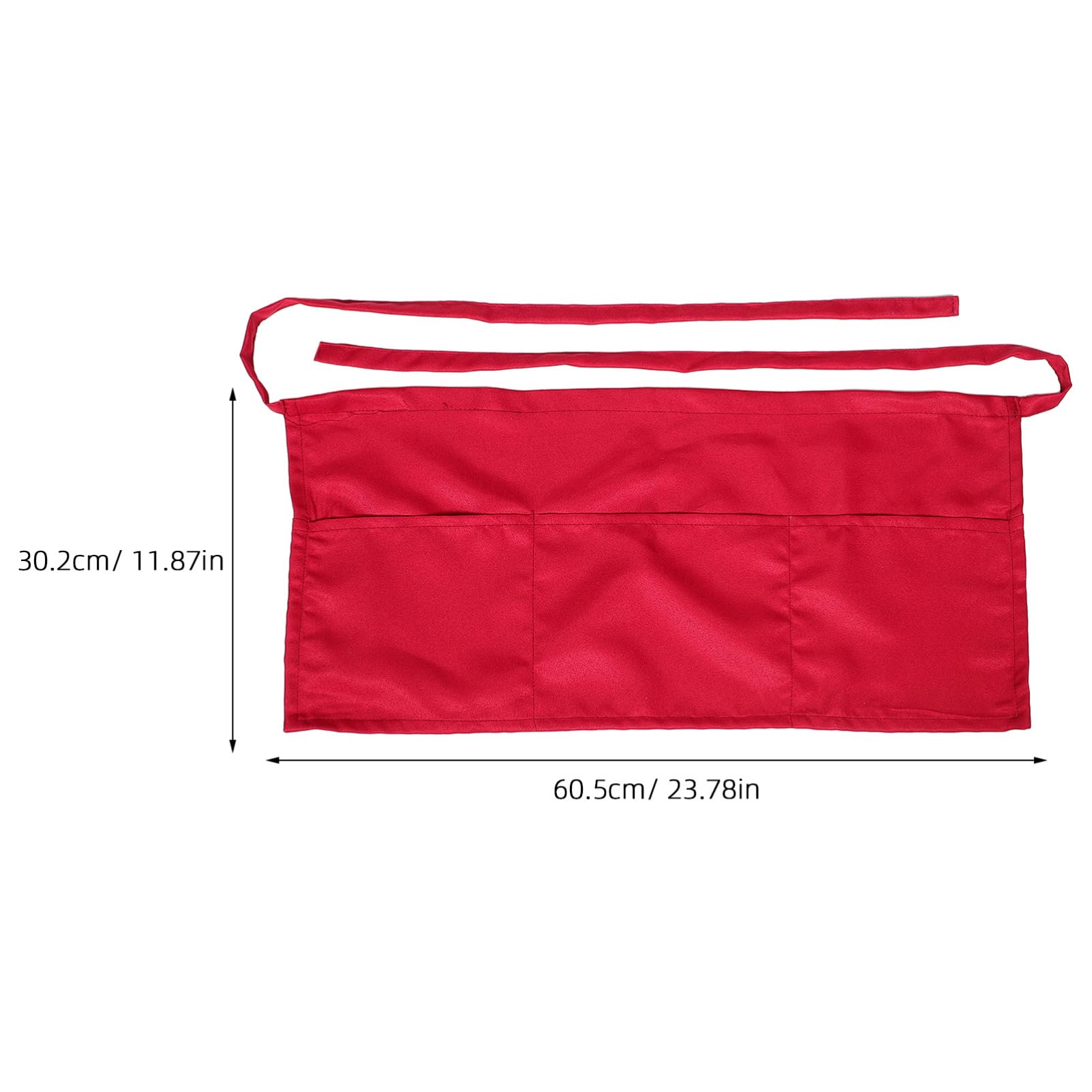 GALPADA Half Server Apron with Double Pockets Durable Stain Water Resistant Chef Waist Apron for Kitchen Restaurant Coffee Shop Stylish Practical for Waitresses and Chefs