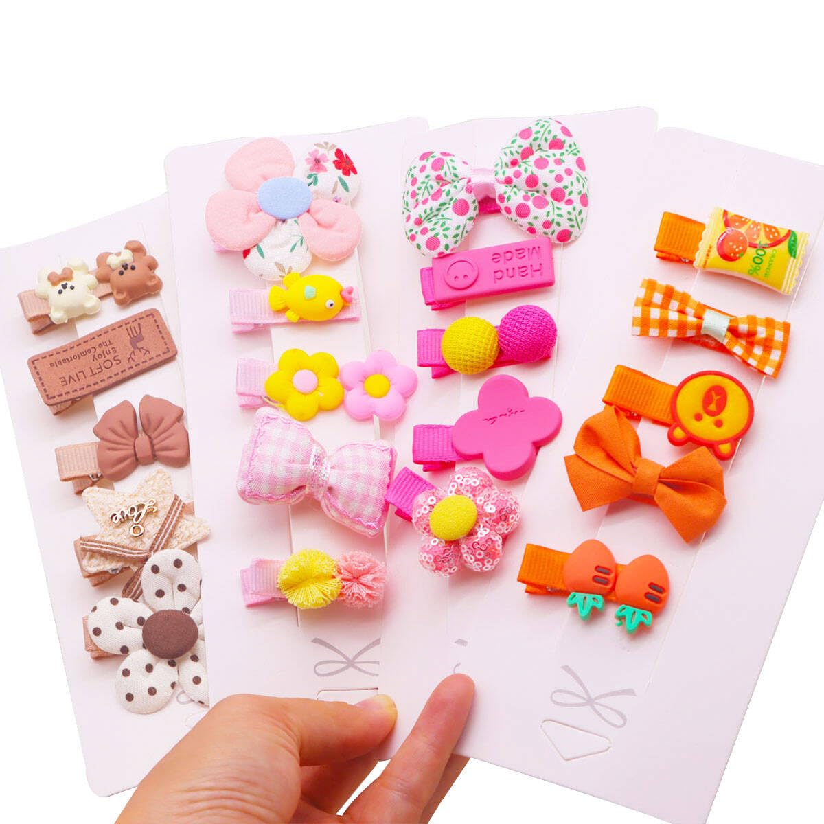 Amazon.com: FZBNSRKO Velvet Ribbon Hair Clip,25pcs Baby Hair Clips