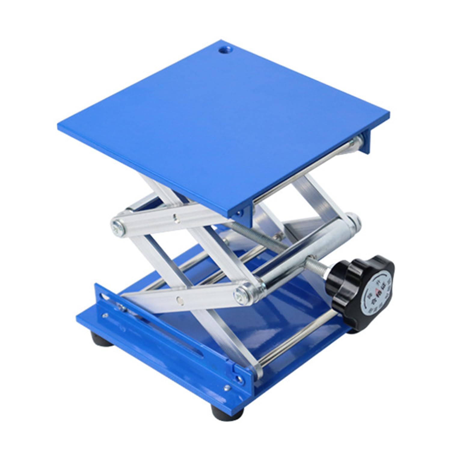 200 x 200 cm Élevateur de Laboratoire, Plateforme de Levage pour Laboratoire, Instrument de Levage en Aluminium, Hauteur Extensible de 80 mm à 326 mm, Poids Supporté 20 kg