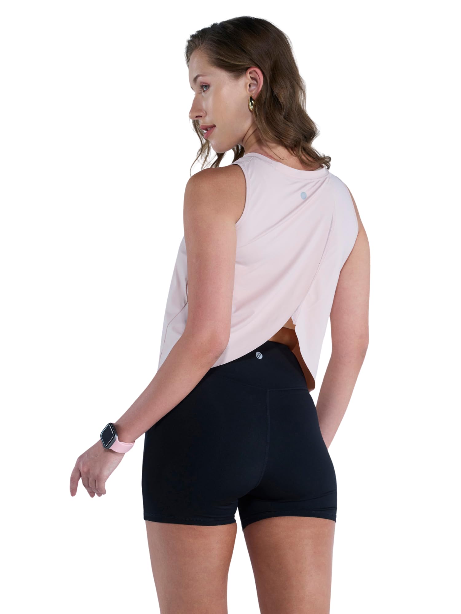Overlap Back Tank Top – Lightweight Breathable Sleeveless Workout Tank with Stretch Fabric for Gym, Yoga, Running & Training-image-32