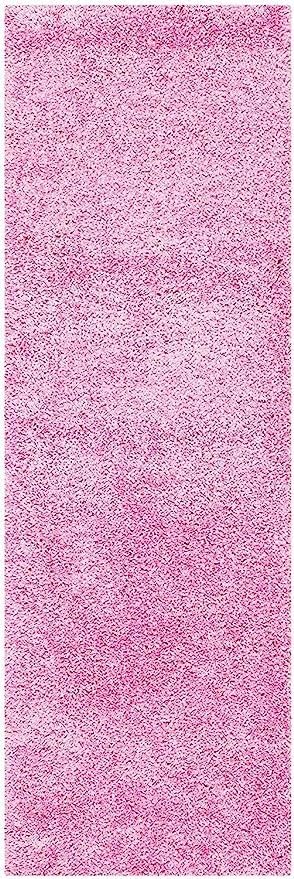 Image of SS Malik Handloom Soft Shaggy Rugs Fluffy Home Decorative Large Carpet for Living Room 2-inch Thick Carpet (2x4 Feet, Pink)