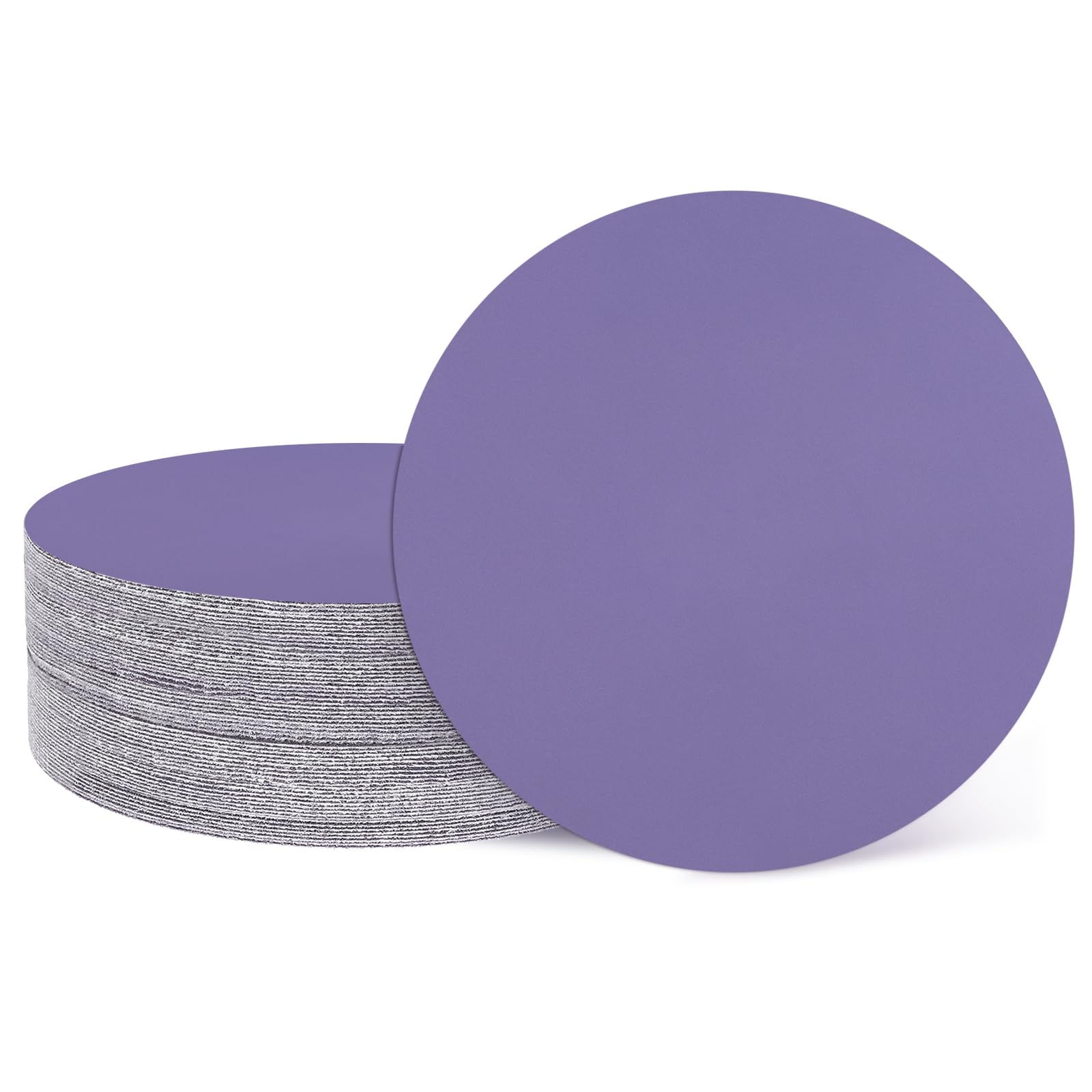 sourcing map 32 Pcs 75mm (3 Inch) Sanding Disc 1500 Grit Hook and Loop Sandpaper Random Orbital Sander Pads for Woodworking Automotive Metal Polishing, Purple