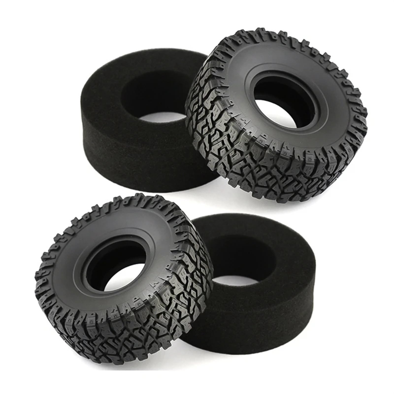 Neumáticos RC para TRX4 para D90 para Axial SCX10 90046 II para Redcat 4 Uds. Neumático De Goma 120Mm Y 1,9 Pulgadas para Coche Trepador Control Remoto 1/10