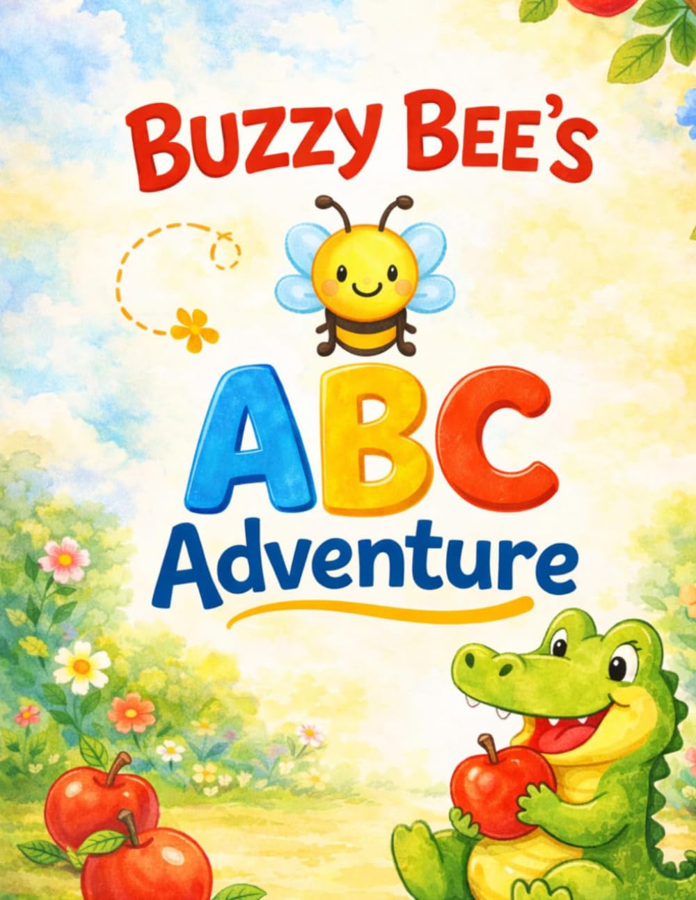 Buzzy Bee’s ABC Adventure: A Fun, Colorful Journey Through the Alphabet for Toddlers and Preschoolers!