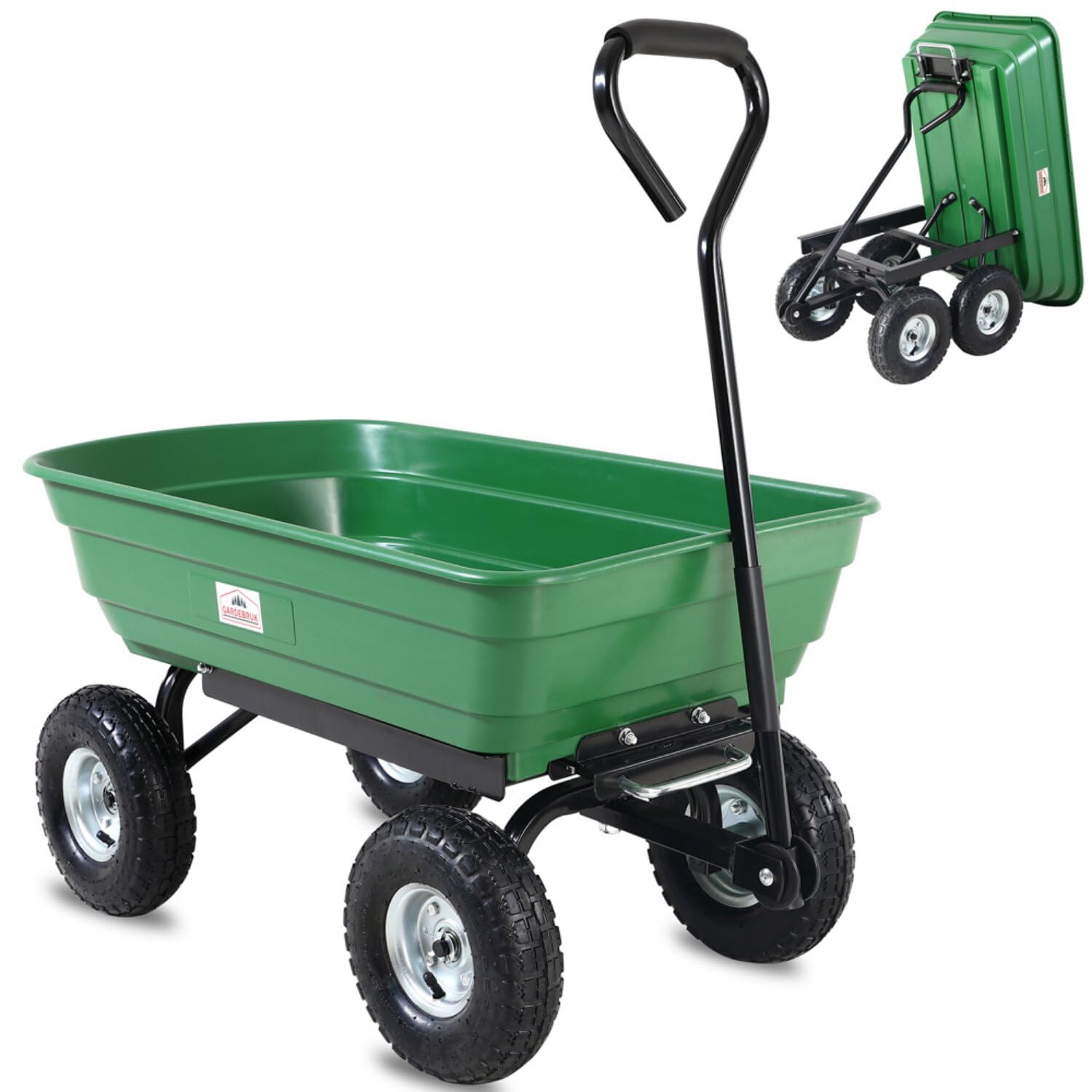 Deuba Garden Tipping Wheelbarrow Trolley