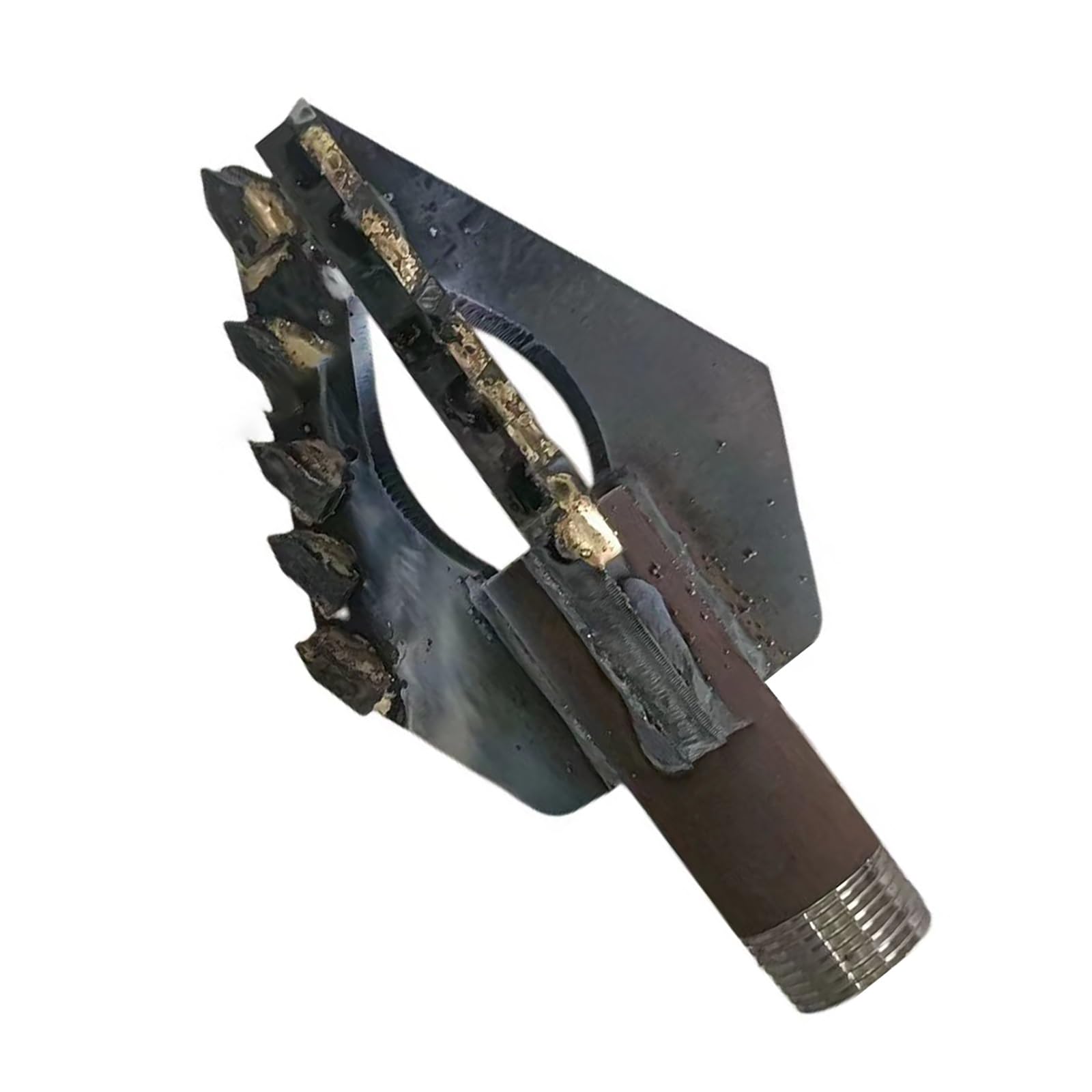 Broca de tres aspas para pozos de agua, cabezal de perforación de aleación ultrarresistente de 1 pulgada con material resistente al desgaste, equipo de perforación para la exploración(20cm/7.87in)