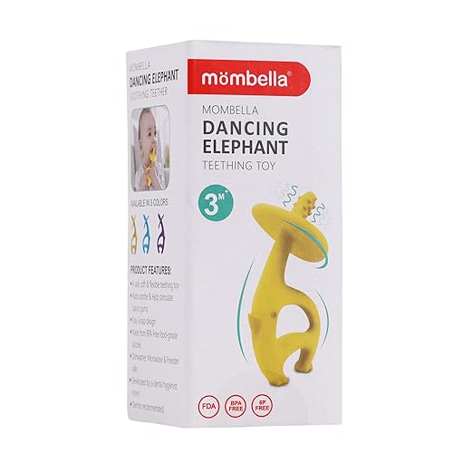 Miniatura 8 de Elefante mordedor, la seguridad primero con Mombella Ellie., S, Amarillo