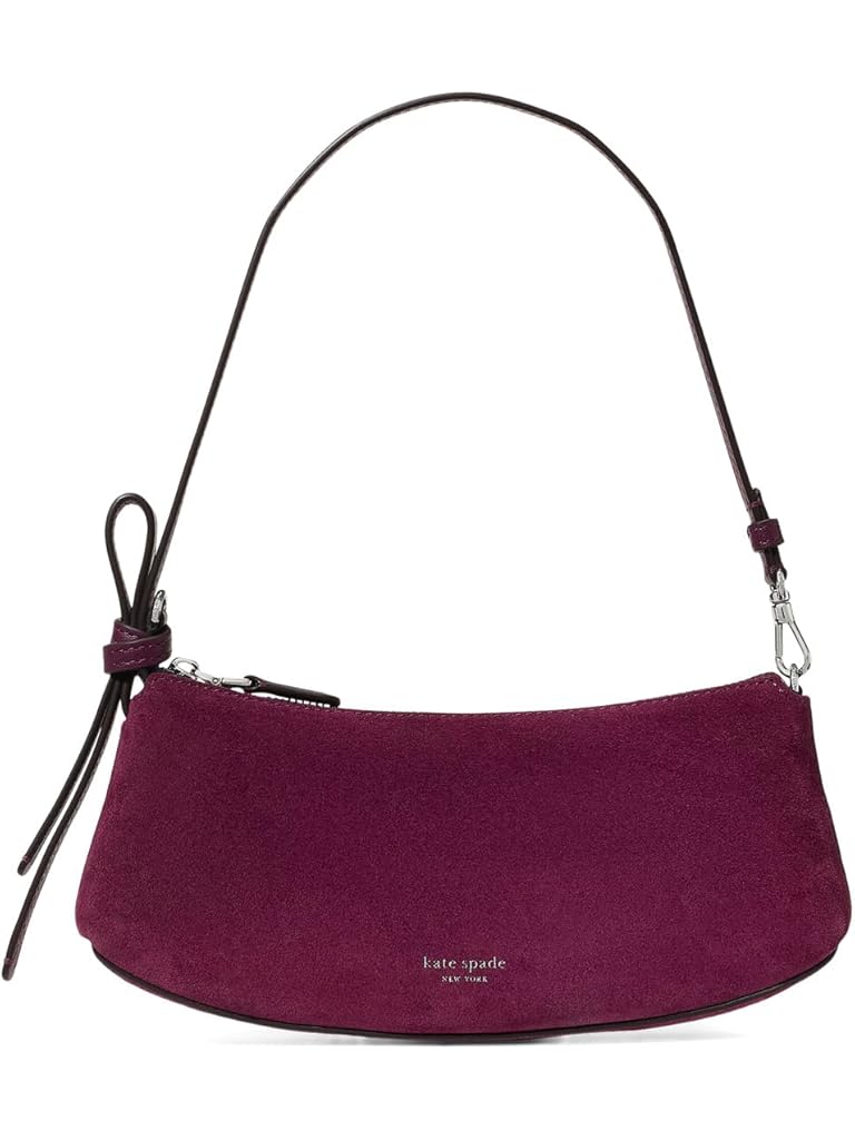 Purple Kate Spade New York Loop Suede Pochette