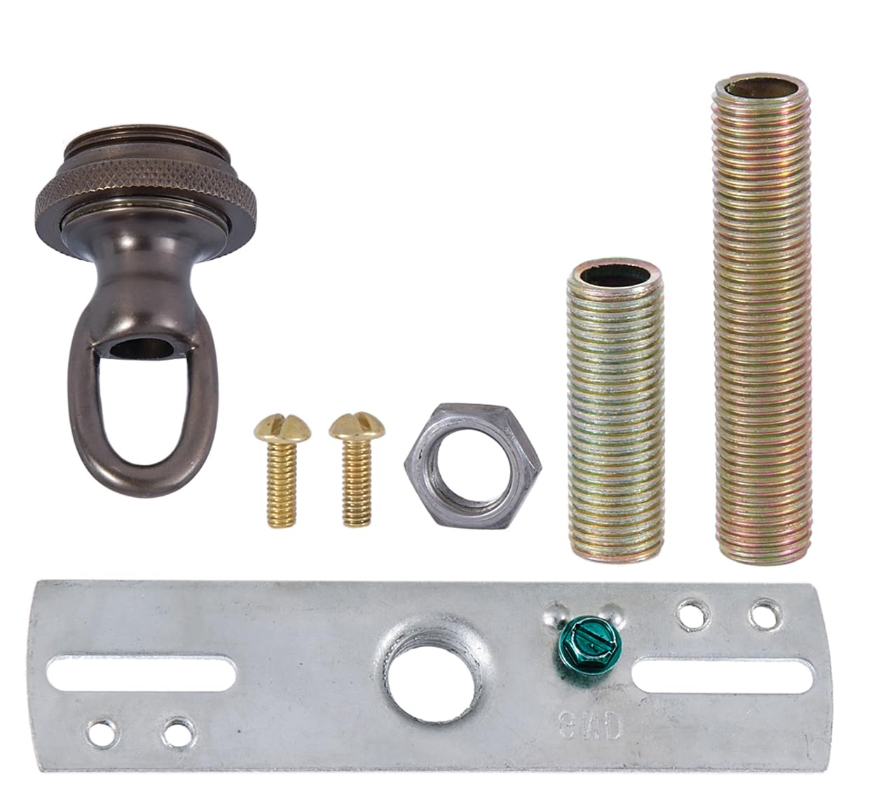 B&amp;P Lamp® Screw Collar Ceiling Light (Cast Antique Bronze)