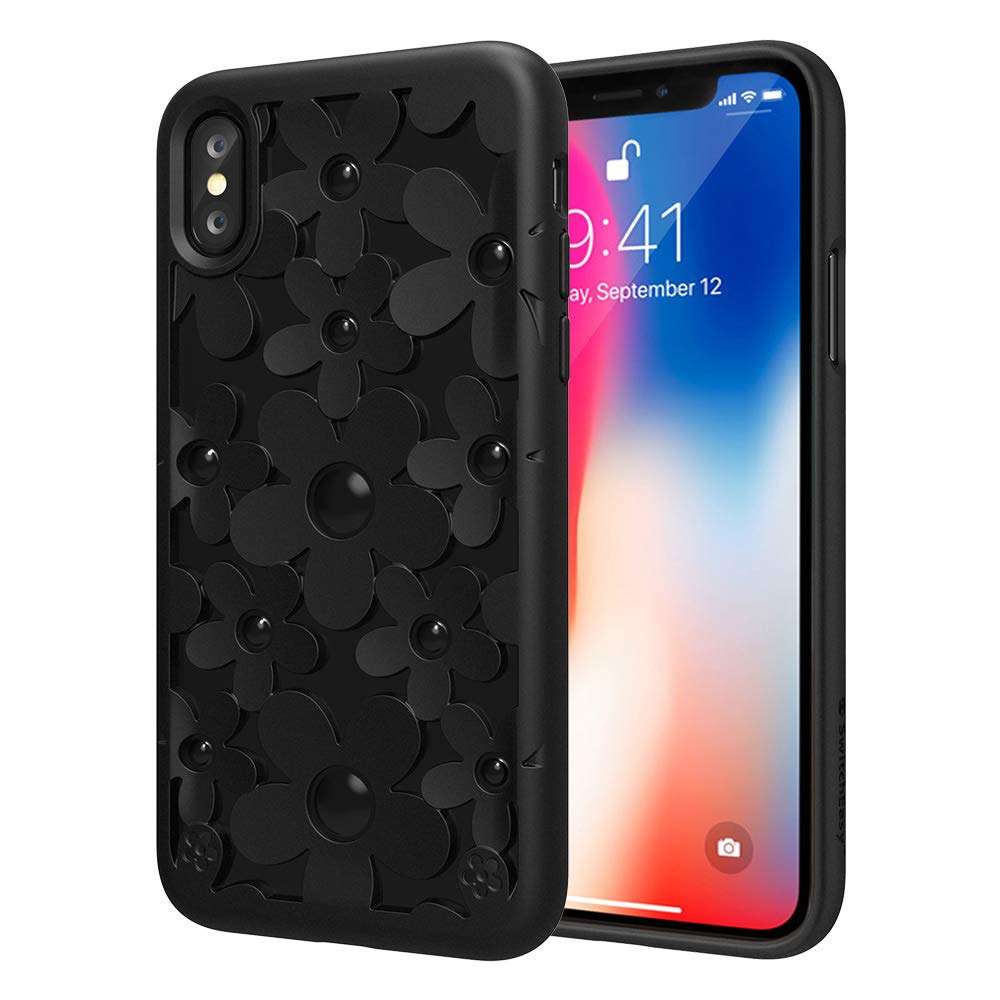 SwitchEasyApple iPhone XS Max 6.5 inches Fleur Series Case Cover - Black