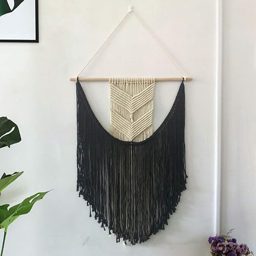 Miniatura 126 de Cuerda de macramé gris de 0.118 in x 109 yardas, cuerda de algodón de colores para colgar en la pared, colgadores de plantas, manualidades, tejer
