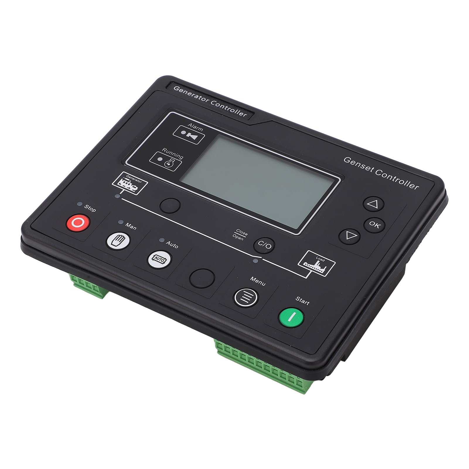 FTVOGUE Sterownik Generatora, JXG6110U, stopień Ochrony IP55, Wyświetlacz LCD, moduł Automatycznego Uruchamiania dla Systemów 3-fazowych i Jednofazowych
