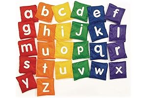 Excellerations Alphabet Bean Bags, Set of 26 Rainbow-Colored Educational Playthings