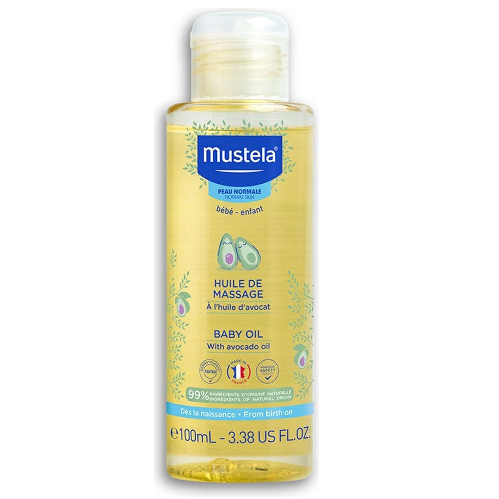 Mustela Avokado Yağı İçeren Bebek Masaj Yağı 100 ml