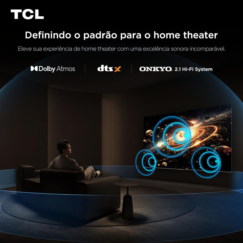 Smart TV TCL 55 Polegadas QLED Mini LED 4K C6K WiFi Bluetooth