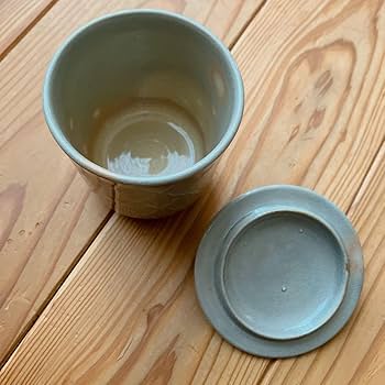 十四代　坂倉新兵衛　萩焼　聴泉庵　茶碗　蓋付き　湯呑み 十四代 坂倉新兵衛 萩焼 聴泉庵 茶碗 蓋付き 湯呑み