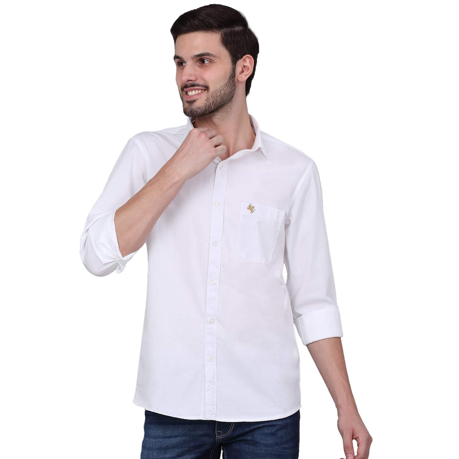 Solid Shirt Collar Full Sleeve Regular Fit Casual Shirt for Men | Cotton Casual Shirt for Men | Casual Wear Shirts for Men (P_MSHC00791AA)-image-41