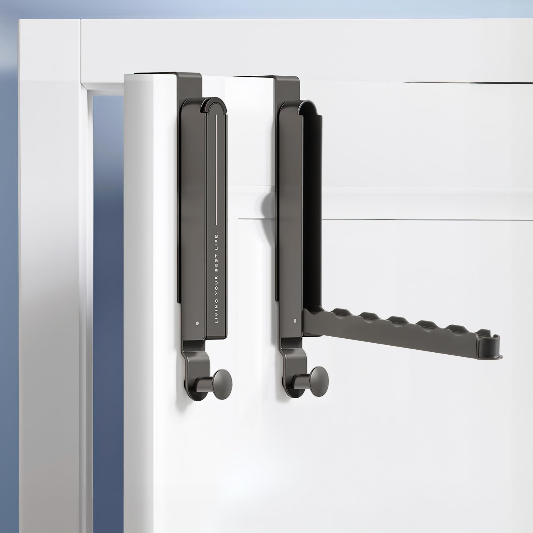 Over The Door Hooks Aluminum Door Hangers for Clothes Heavy Duty Over The Door Towel Rack