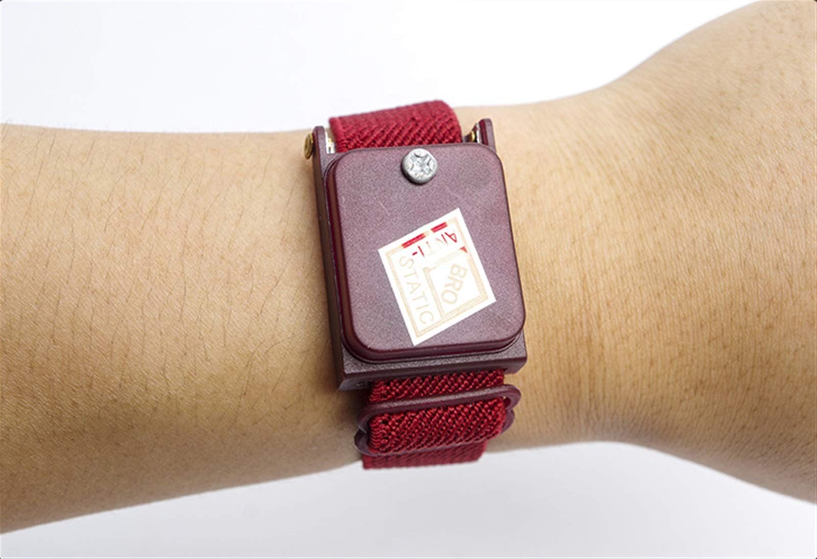 JUNMIN Drahtloses antistatisches Armband PVC-Metallschutz Antistatisches Armband (Size : 50pcs)