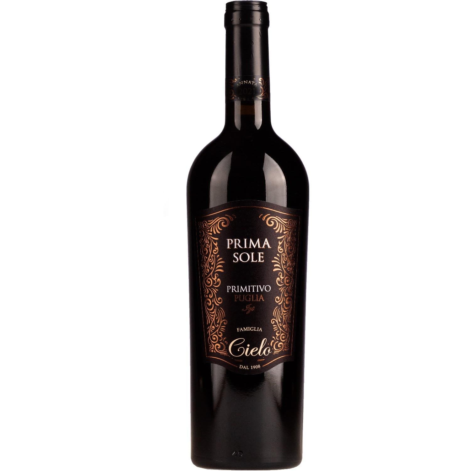 Cielo e Terra Primasole Primitivo Puglia IGT Rotwein Rot Trocken Italien inkl. FeinWert E-Book (12 x 0,75l)