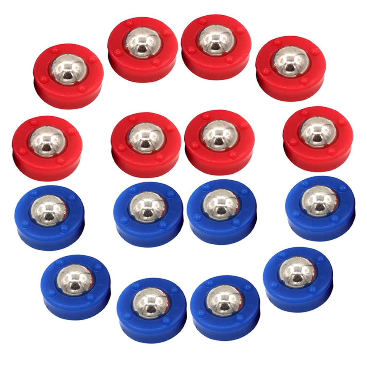 Milisten Pièces Jeu De Curling sur Table Rondelles De Jeu De Palets à Roulement à Billes Fournitures De De Palets Rouleaux De De Rechange Enfant Le Ballon Acier De Plateau