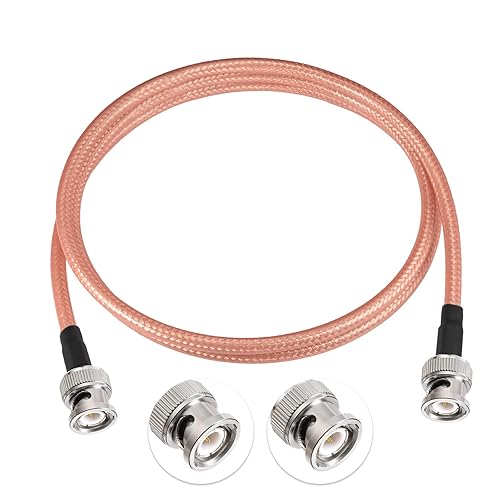 Miniatura 4 de Eightwood BNC macho a BNC macho adaptador RG400 de baja pérdida Cable 3 pies para antena de radio CB jamón Osciloscopio Analizador de espectro