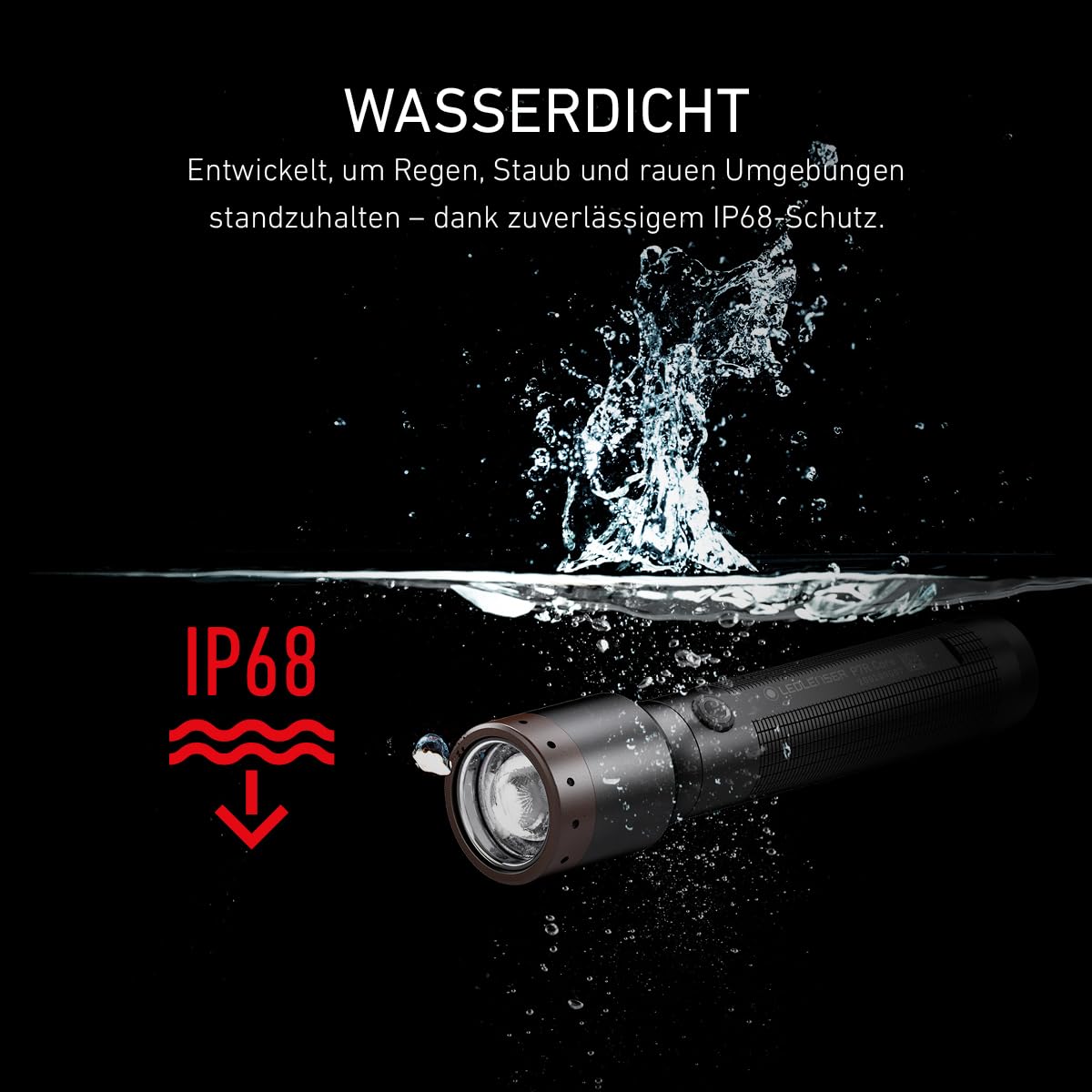 Ledlenser P7R Core Akku-LED-Taschenlampe, 1400 lm, 300m Leuchtweite, IP68 | fokussierbar, 202g, bis zu 90h Leuchtdauer, SOS/Stroboskop, Wiederaufladbar, Ideal für Wandern, Camping, wasserdicht | 2020