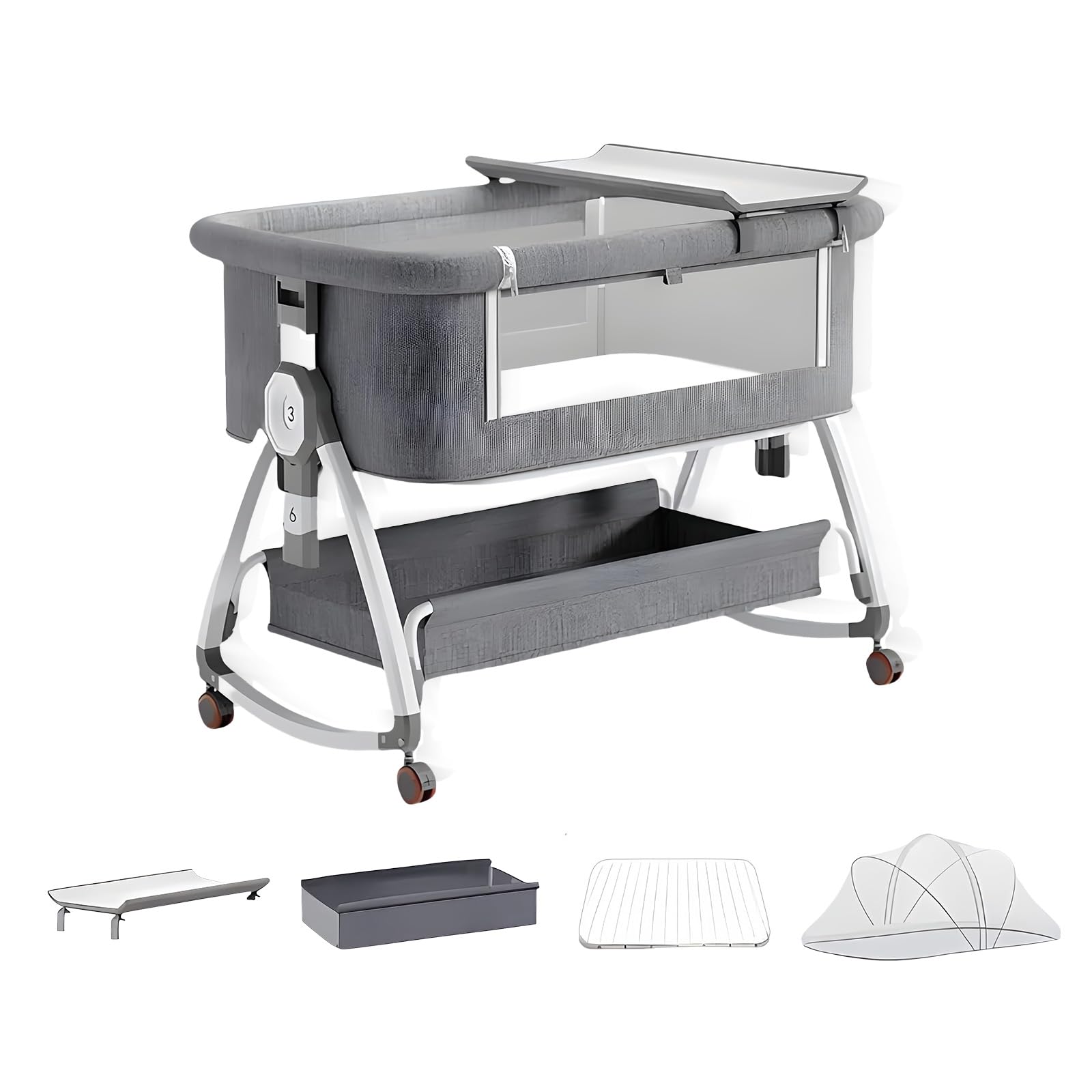 ベビーベッド 折りたたみ おむつ交換 ポータブル コンパクト収納 Amazon.co.jp: ベビーベッド 折りたたみ おむつ交換 ポータブル