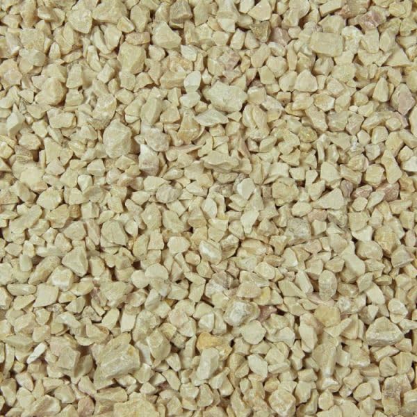 Marmolina natural/Piedra Decorativa/Para exterior o interior 20 kg/Diferentes tonos y tamaños se adapta a diversos proyectos (MARFIL, 12/18 mm)