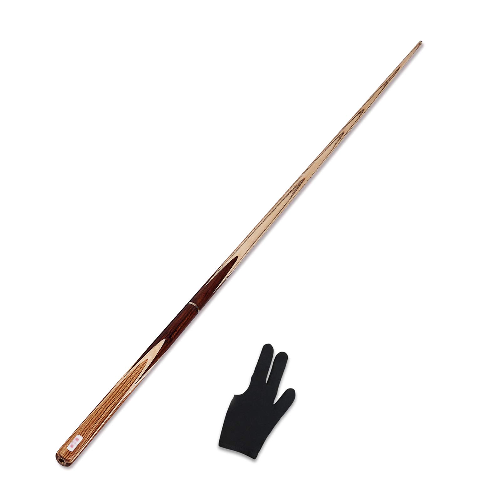 1-Piece Professional Snooker Billiard Pool Cue With Hard Case, With Extension Accessories, 3/4 Billiard Screw-on Tips Cue House Bar Pool Stick, Family Entertainment