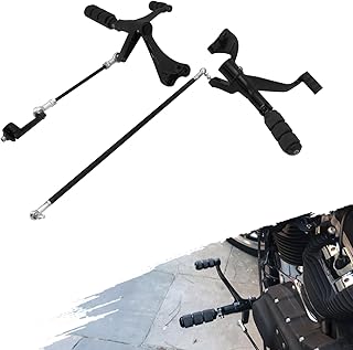 Motorcycle Forward Controls Complete Kit Footpegs Levers Linkages Fit For Harley Sportster XL 1200 883 2004-2013 Roadster Forty Eight Iron Superlow Nightster (Black, For 2004-2013)