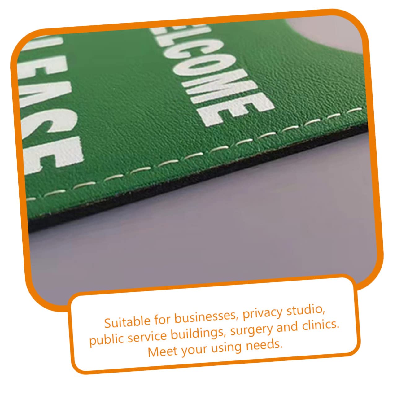 DOITOOL 5 Series Señalización De Hoteles Letrero Puertas Largo Señal Led Señal De Seguridad De Cocina Baño No Molestar Cartel De Doble Cara. Indicador De Puerta Colgante Cuero 2 Piezas X 5