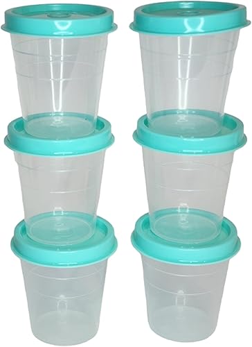 Tupperware Conjunto de midgets transparentes clásicos Tupper Minis en color natural con sello Aqua