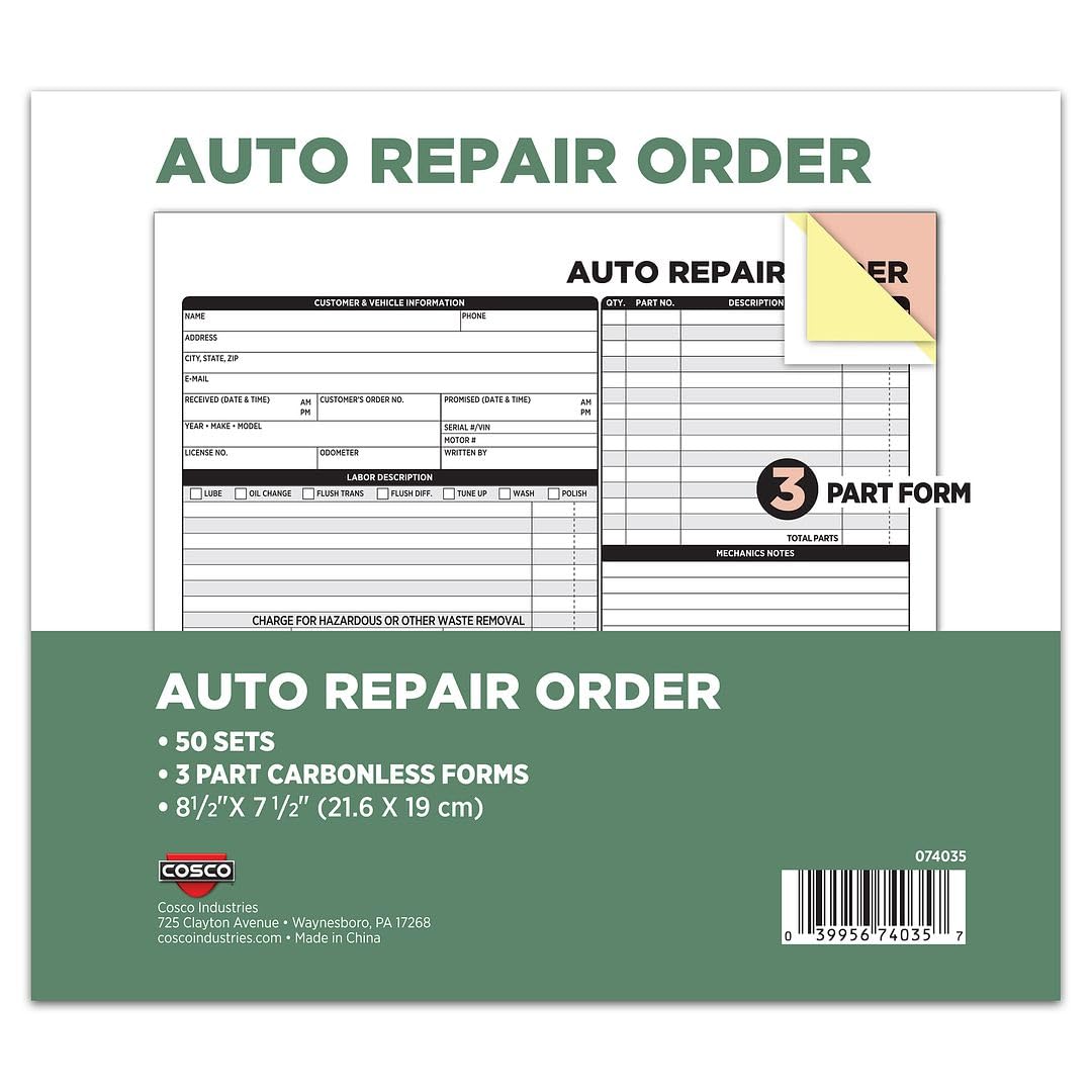 Formulaire de commande de réparation auto COSCO pour éviter les litiges clients facturation - 5