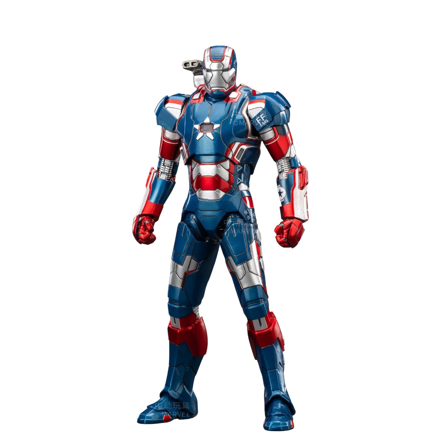 ZD Toys Premium-Actionfigur, Sammlerstück, 17,8 cm, Iron Patriot, Maßstab 1:10, Infinity Saga, langlebige PVC-Bauweise, austauschbares Zubehör, perfekt zum Verschenken, ab 15 Jahren