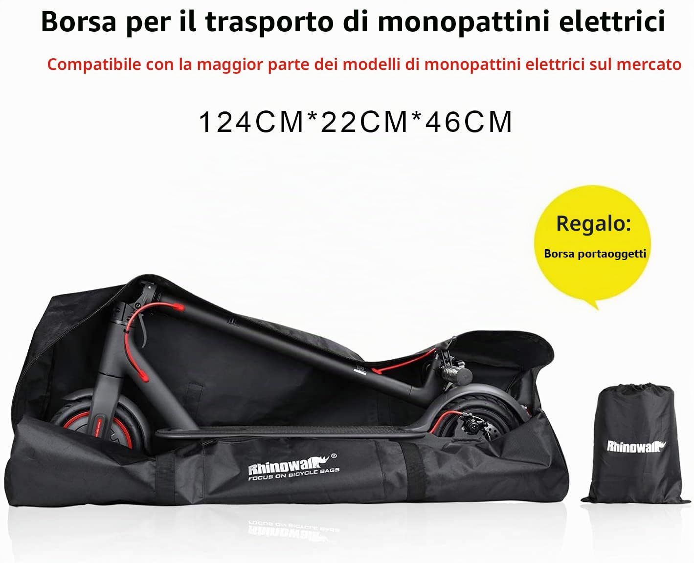 Suntelef Borsa per Scooter Elettrico Mijia M365/M365 Pro Xiaomi, Accessorio Pieghevole per Zaino a Tracolla