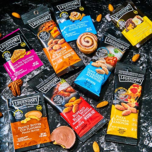 Legendary Foods Almond Butter, Peanut Butter & Flavored Almonds | Keto Diet Friendly, Low Carb, No Sugar Added | Variety Sampler Pack - Thumbnail 4