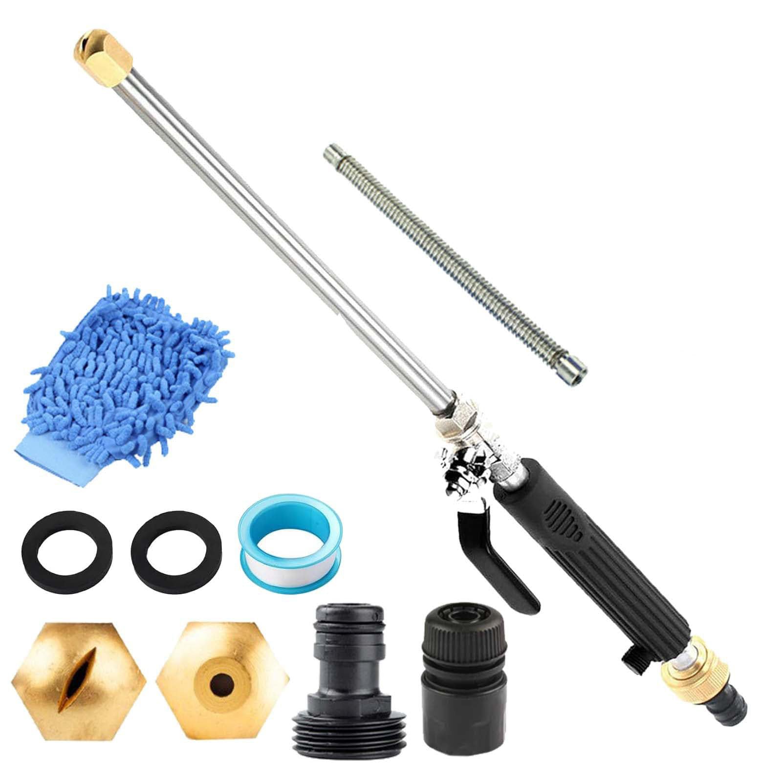 Jethose Pressure Washer,Jet Hose Water Pressure,2 in1 High Pressure Power Washer with 2 Nozzles and Quick Connect for Cars, Patios, Fences, Windows (Blue) — view 10
