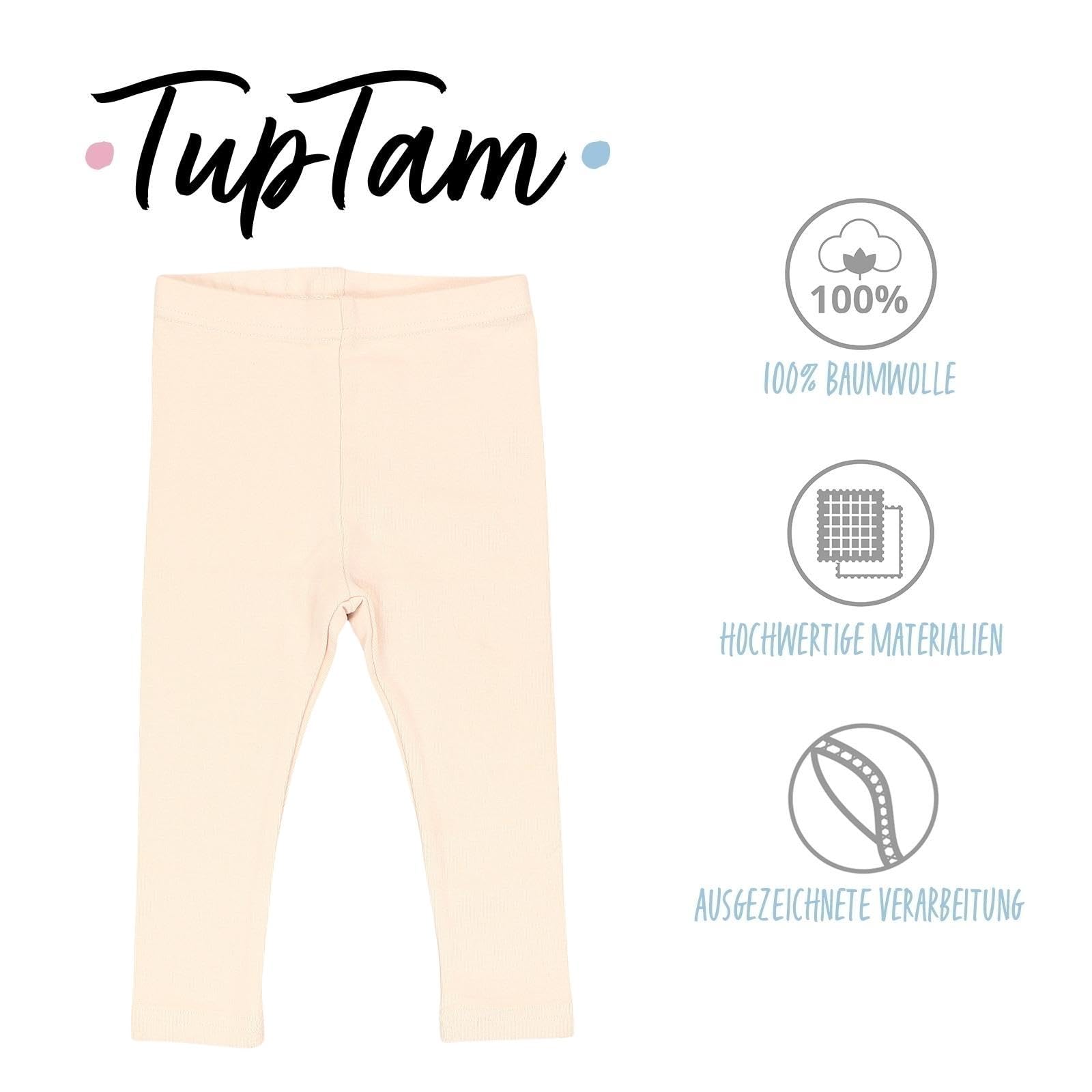 TupTam Leggings Bambina Lunghe 2er Pack Cotone Elastiche comode e opache