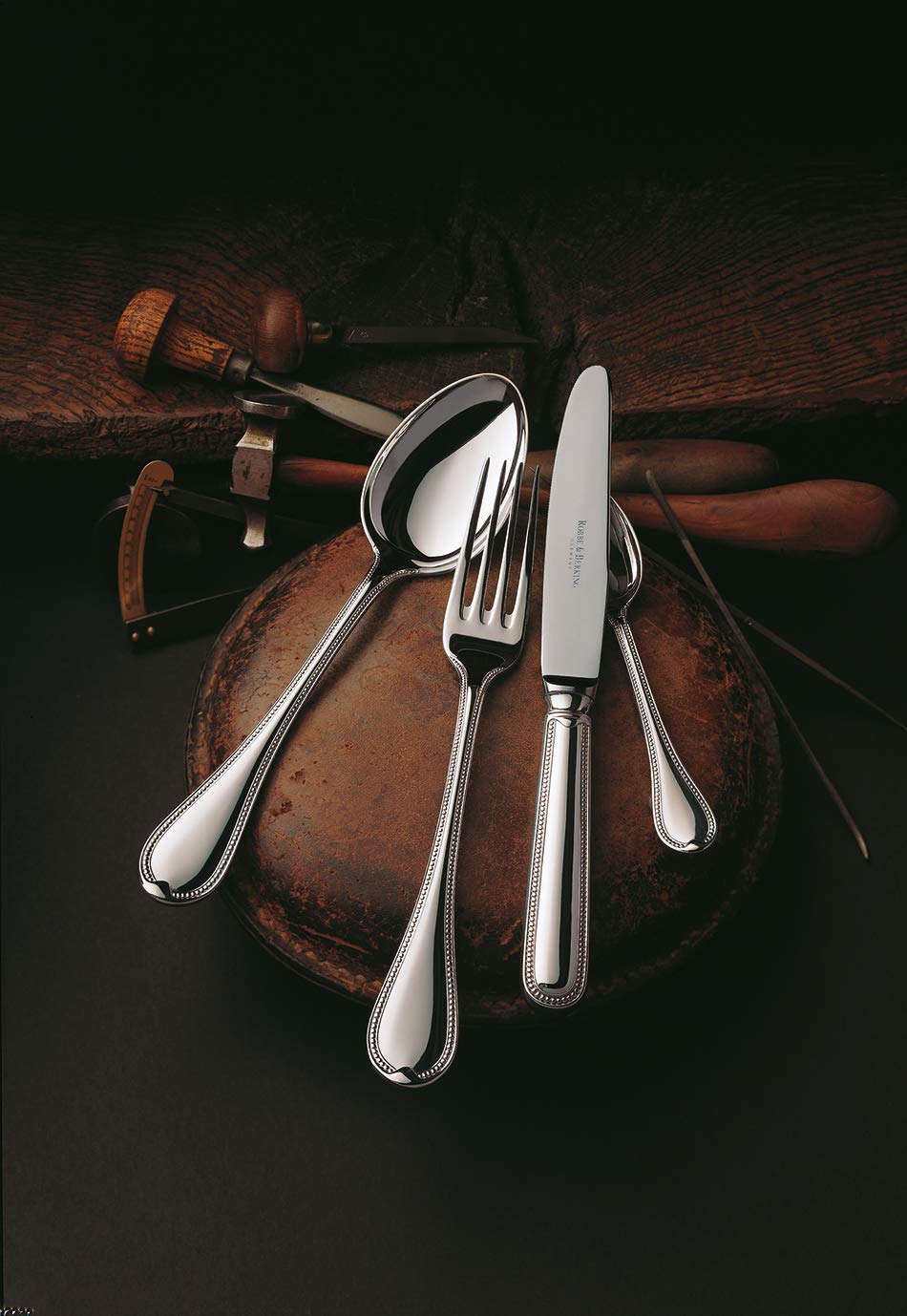 Robbe & Berking Französisch-Perl 4 pcs. Couverts pour Enfants (plaqué Argent Massif 150 g)