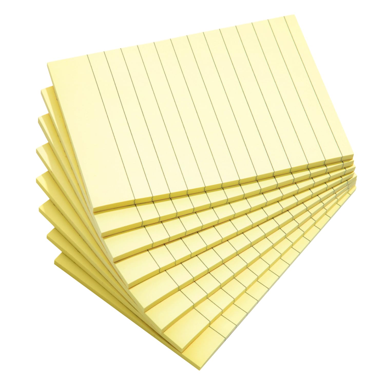 M&G 8 Pack Lined Sticky Notes, 1.8 X 0.4 inch 800 Sheets Post Large Ruled Post Stickies Super Sticking Strong Adhesive Sticky Notes for Office, Home, School, 8 Pads 100 Sheets/pad