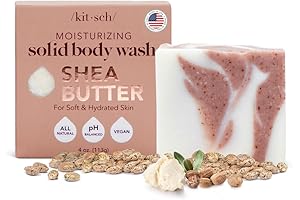 Kitsch Shea Butter Exfoliating Bar Soap: Hydrate, Moisturize, Exfoliate