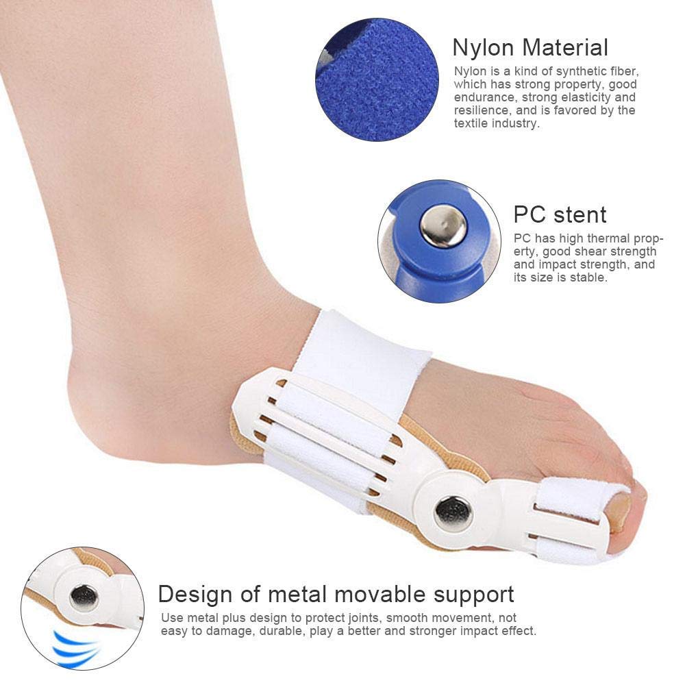 TILEZE 1 Paar Korrektoren und Glätteisen für große Zehen, Schiene zur nächtlichen Linderung von Hallux Valgus Schienen für Frauen und Männer